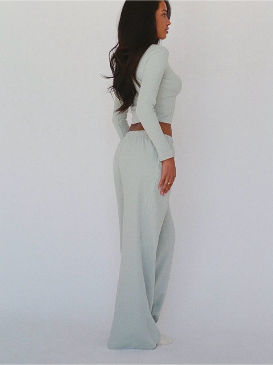 Layere Pants - Layere Organic Cotton Bottoms - Pistachio Cream